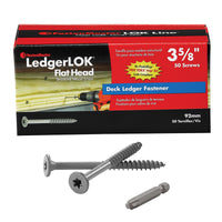 FastenMaster LedgerLok No. 12  S X 3-5/8 in. L Star Epoxy Wood Screws  (Pack of 6)