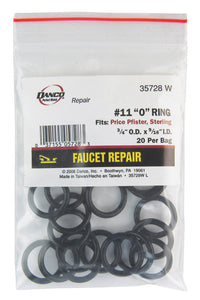 Danco 3/4 in. D X 9/16 in. D Rubber O-Ring 20 pk