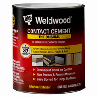 DAP Weldwood High Strength Rubber Contact Cement 1 gal (Pack of 4)