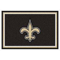 NFL - New Orleans Saints 5ft. x 8 ft. Plush Area Rug