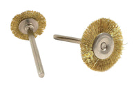 Forney 3/4 in. Twisted Wire Wheel Brush Set Brass 15000 rpm 2 pc