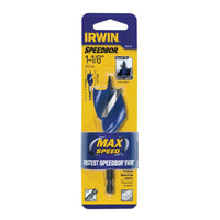 Irwin Speedbor 1-1/8 in. X 4 in. L Carbon Steel Wood Boring Bit 1 pc