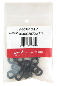 Danco 1/2 in. D X 1/4 in. D Rubber O-Ring 20 pk