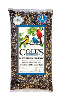 Cole's Blue Ribbon Blend Assorted Species Black Oil Sunflower Wild Bird Food 20 lb