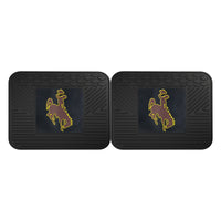 University of Wyoming Back Seat Car Mats - 2 Piece Set