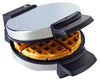 Black+Decker Brushed Silver Stainless Steel Belgian Waffle Maker