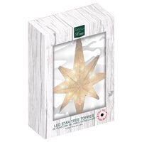 Celebrations LED Warm White Star Tree Topper 12 in.