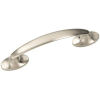 Hickory Hardware Luna Contemporary Bar Cabinet Pull 3 in. Satin Nickel 1 pk (Pack of 10)