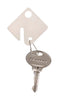 Master Lock Plastic White Rectangle Key Tag