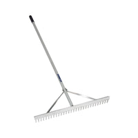 Seymour S400 Jobsite 30 Tine Aluminum Field Rake Aluminum Handle