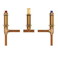 Two handle roman tub valve adjustable 1/2" CC connection