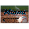 MLB - Miami Marlins Rubber Scraper Door Mat