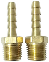 Compressor Hose End, 1/4 Barb x 1/4-In. MNPT, 2-Pk.