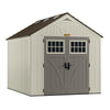 Suncast Tremont 8 ft. x 10 ft. Resin Vertical Peak Storage Shed with Floor Kit