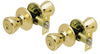 Ultra Security Polished Brass Entry Knobs KW1 1-3/4 in.