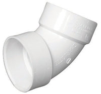 Charlotte Pipe Schedule 40 1-1/2 in. Hub X 1-1/2 in. D Hub PVC Elbow 1 pk