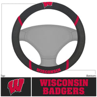 University of Wisconsin Embroidered Steering Wheel Cover