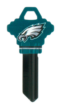 Hillman Philadelphia Eagles Painted Key House/Office Universal Key Blank Single (Pack of 6).