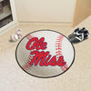 University of Mississippi (Ole Miss) Baseball Rug - 27in. Diameter