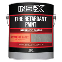 Insl-X White Flat Acrylic Fire Retardant Paint 1 gal