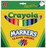 Crayola Classic Assorted Broad Tip Markers 10 pk (Pack of 48)