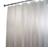 iDesign 96 in. H X 72 in. W Frost Eva Shower Curtain Liner Vinyl