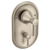 Brushed nickel Posi-Temp(R) with diverter valve trim