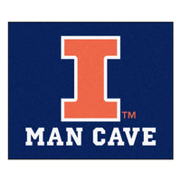 University of Illinois Man Cave Rug - 5ft. x 6ft.