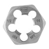 Irwin Hanson High Carbon Steel SAE Hexagon Die 1/2 in. 1 pc