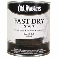 Old Masters Professional Semi-Transparent Spanish Oak Oil-Based Alkyd Fast Dry Wood Stain 1 qt (Pack of 4)