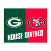 NFL House Divided - Packers / 49ers House Divided Rug