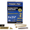 HILLMAN Power Pro No. 9 in. X 2-1/2 in. L Bronze Star Flat Head Premium Deck Screws 1 lb 100 pk