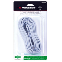 Monster Just Hook It Up 25 ft. L White Modular Telephone Line Cable