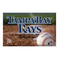 MLB - Tampa Bay Rays Rubber Scraper Door Mat