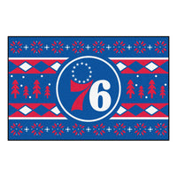 NBA - Philadelphia 76ers Holiday Sweater Rug - 19in. x 30in.