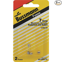 Bussmann 7 amps Fast Acting Fuse 2 ct (Pack of 5).