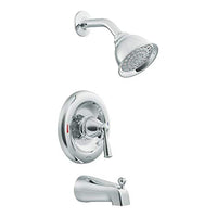 Banbury Tub / Shower Lever Handle, Spout + Showerhead, Chrome