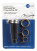 InSinkErator Black Disposal Drain Dishwasher Connector Kit with Hose Clamp and 3-Spring Clamps