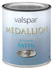 Valspar Medallion Satin White Paint and Primer Interior 1 qt