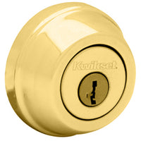 780 3 SCAL SCS K3 1-Cyl Deadbolt - Polished Brass