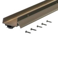 M-D Bronze Aluminum/Vinyl U-Shaped Bottom For Doors 36 in. L X 1.75 in.