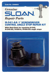 Sloan Angle Stop Repair Kit Black Plastic