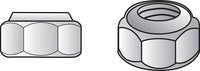 Hillman 3/8 in. Zinc-Plated Steel USS Nylon Lock Nut 100 pk