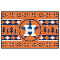 MLB - Houston Astros Orange Holiday Sweater Rug - 19in. x 30in.