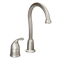 Spot resist stainless one-handle high arc bar faucet