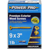 Hillman Power Pro No. 9 X 3 in. L Star Flat Head Premium Deck Screws 1 lb 83 pk