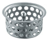 PlumbCraft 1-1/2 in. D Stainless Steel Strainer Basket Silver