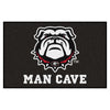 University of Georgia Black Man Cave Rug - 19in. x 30in.