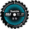 Makita 6-1/2 in. D X 5/8 in. Max Efficiency Carbide Tipped Circular Saw Blade 25 teeth 1 pk