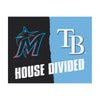 MLB House Divided - Marlins / Rays House Divided Rug